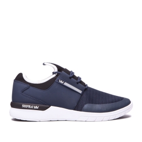 Supra FLOW RUN Lave Sneakers Dame Marineblå/Hvite | NO-36809